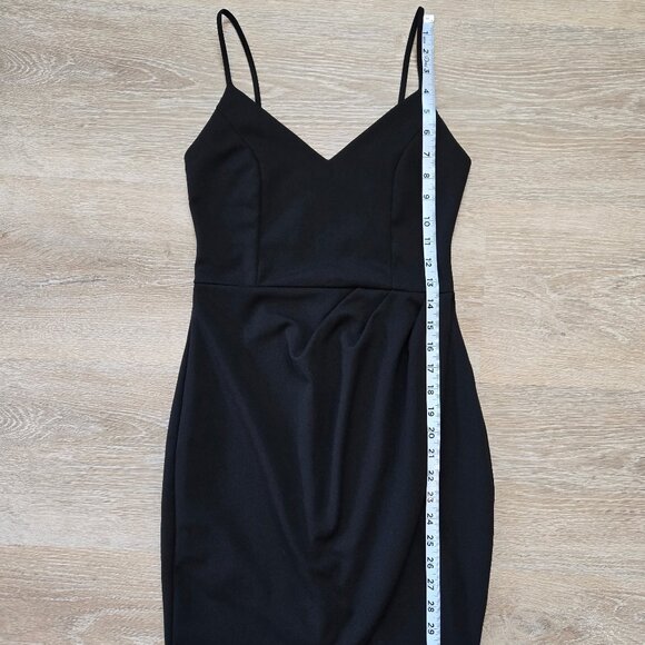 Lulus Mini Short Sleeveless Dress Size Small Stretch Black Bodycon LBD - Picture 13 of 16